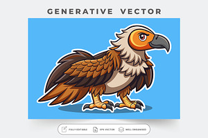 A cartoon griffon vulture spreads it, a Graphic by Iftikhar Alam