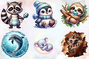Watercolor Baby Animal Nursery Clipa, an Illustration by SVGArt (Thumbnail 6 of 8)