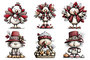 Whimsical Thanksgiving Tarki Clipart, an Illustration by Daily.Designs (Thumbnail 2 of 5)