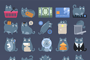 Cat Commerce Icon Pack, an Outline Icon by Iconka (Thumbnail 2 of 2)