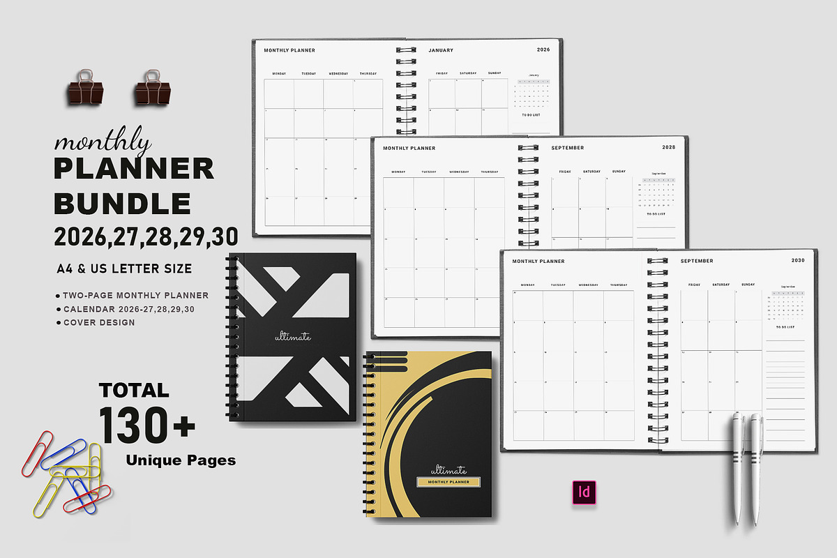 Ultimate Monthly Planner 2026-30, a Stationery Template by Design Zone (Photo 1 of 9)