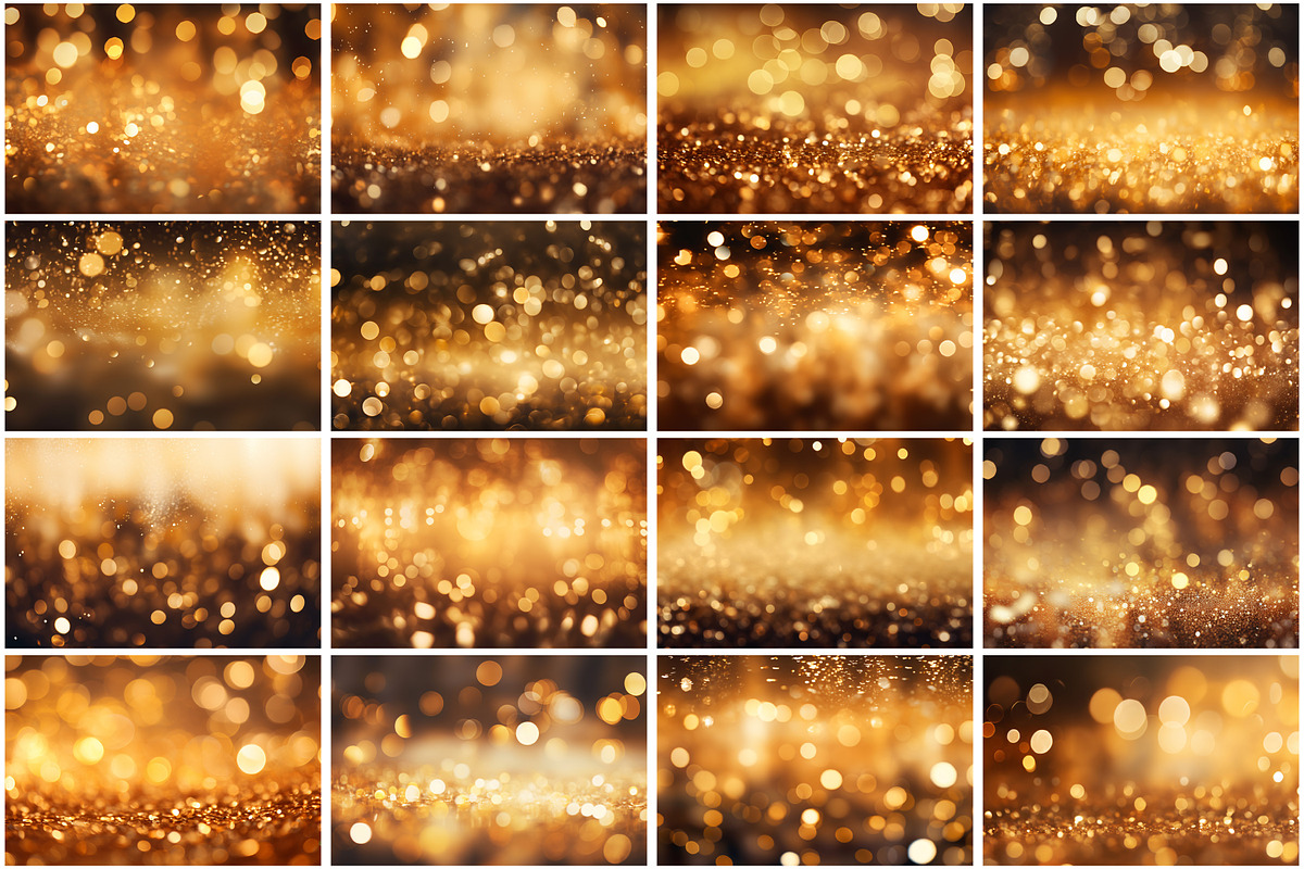 Golden Bokeh Wallpaper Bundle, a Background Graphic by Forhadx5 (Photo 5 of 8)