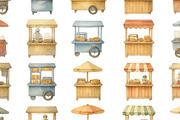 Vintage Food Market Stalls, an Object Graphic by RT Studio (Thumbnail 4 of 4)