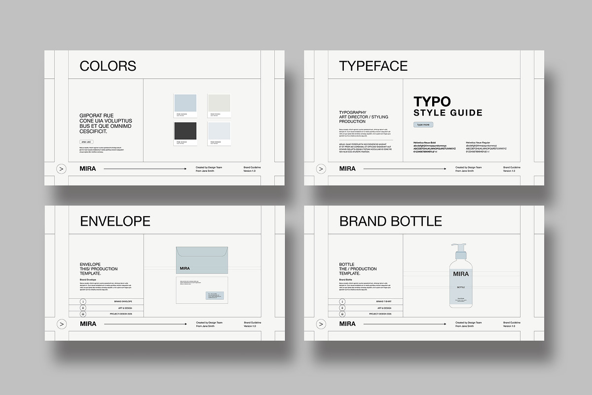 MIRA | Brand Guidelines, a Presentation Template by creathrivestudio