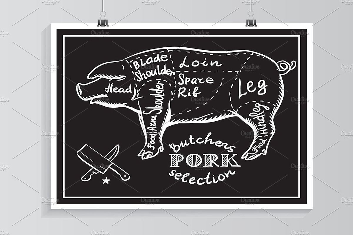 Butchers shop., an Animal Illustration by © Fisher Photostudio (Photo 3 of 7)