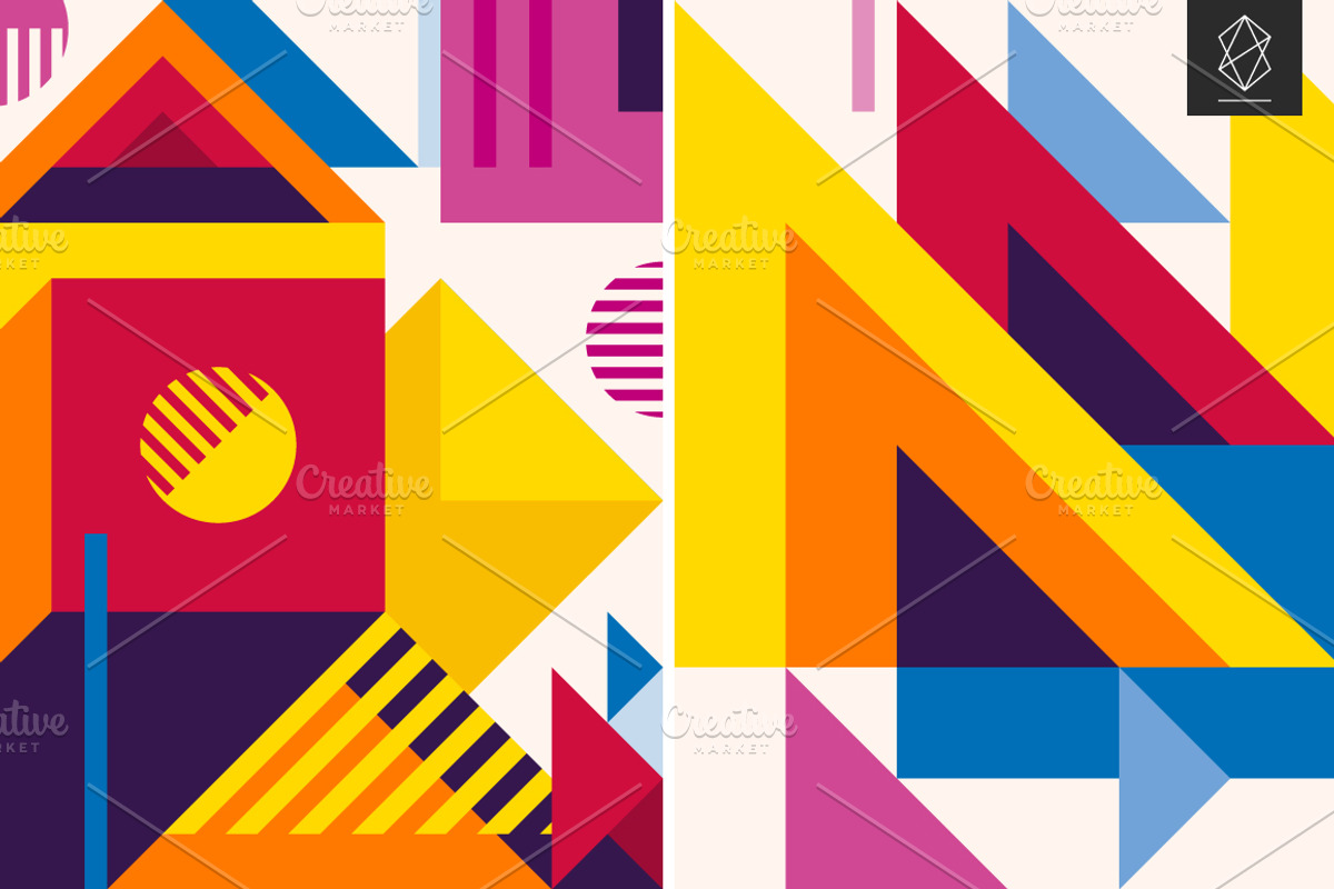 20 Abstract geometric backgrounds, a Pattern Graphic by Yury Velikanov (Photo 11 of 11)