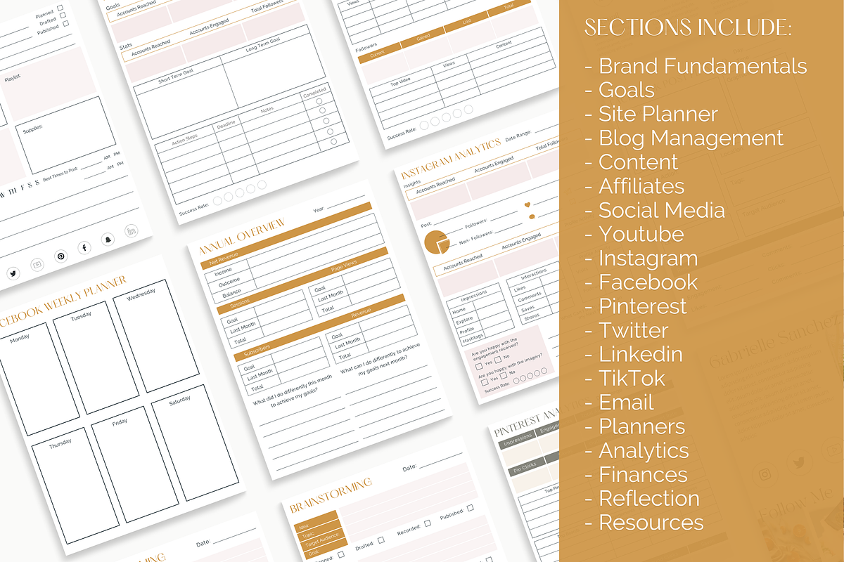 2023 Blogging Planner, a Stationery Template by Marketing Templates Co. (Photo 9 of 11)