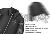Work Jacket Mockup PSD Vector Style, a Hoody Mockup by std.badboy (Thumbnail 3 of 4)