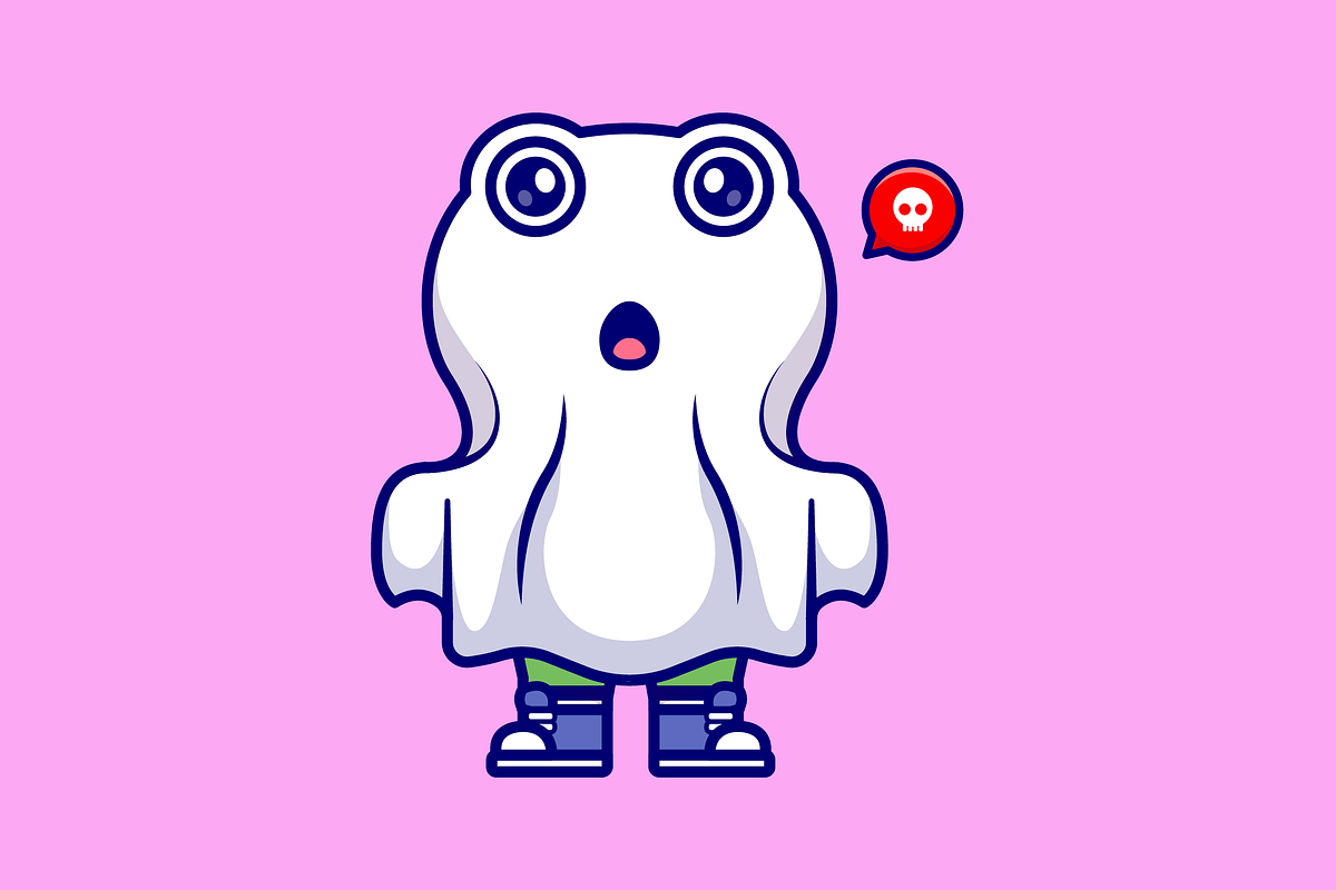 Cute Frog Ghost Cartoon, an Animal Illustration by Catalyst Labs (Photo 3 of 3)