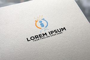 Technology and stopwatch logo design, a Branding & Logo Template by REDVY CREATIVE