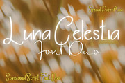 Luna Celestia: Sans and Script Duo, a Sans Serif Font by GearShift (Thumbnail 1 of 7)