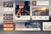 Ui Kit Rainy Season, an UI Kit Template by Sunbzy (Thumbnail 4 of 5)