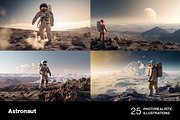 Astronaut in space. 25 images, a Technology Illustration by Handmadefont (Thumbnail 6 of 8)