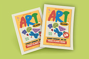 Kids Art Class Flyer, a Flyer Template by megarez (Thumbnail 2 of 3)