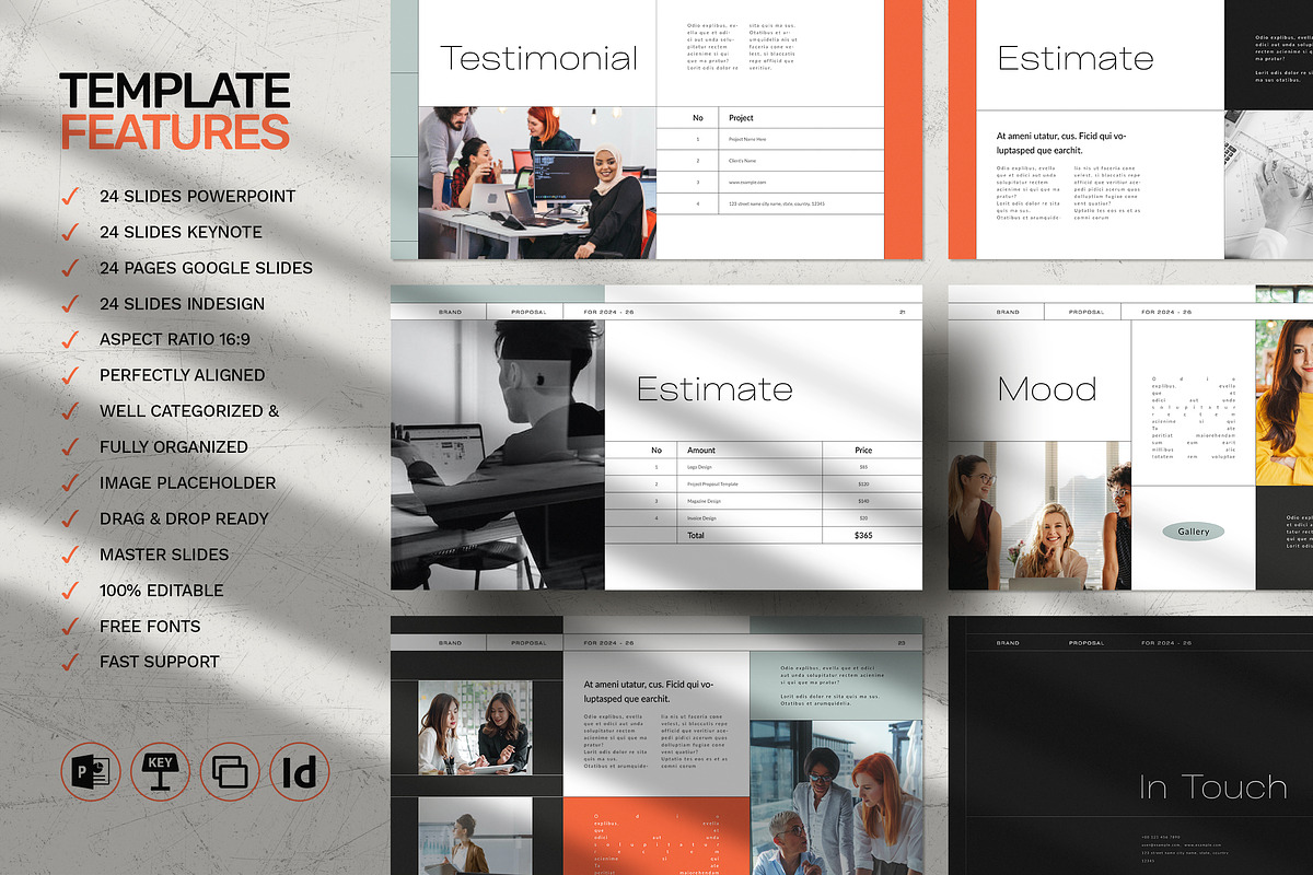 Brand Proposal Template, a Presentation Template by White Graphic (Photo 3 of 7)