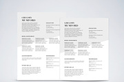 Flex CV (DOC + PSD) + Business Card, a Resume Template by Valeur Design (Thumbnail 2 of 3)