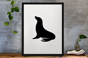 Seal Silhouette SVG, an Animal Illustration by newminddesign (Thumbnail 3 of 3)