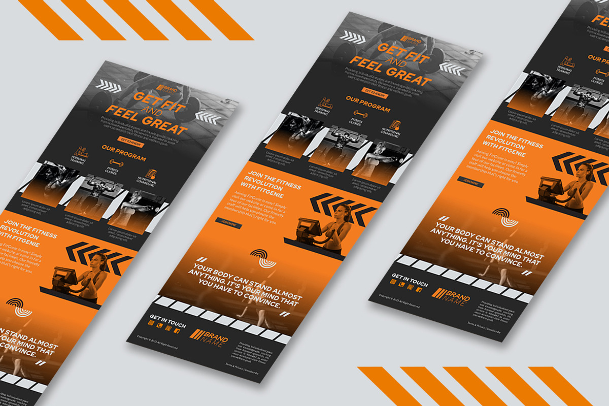 Gym Center - Email Newsletter, an UI Kit Template by StreaksideStd (Photo 3 of 3)