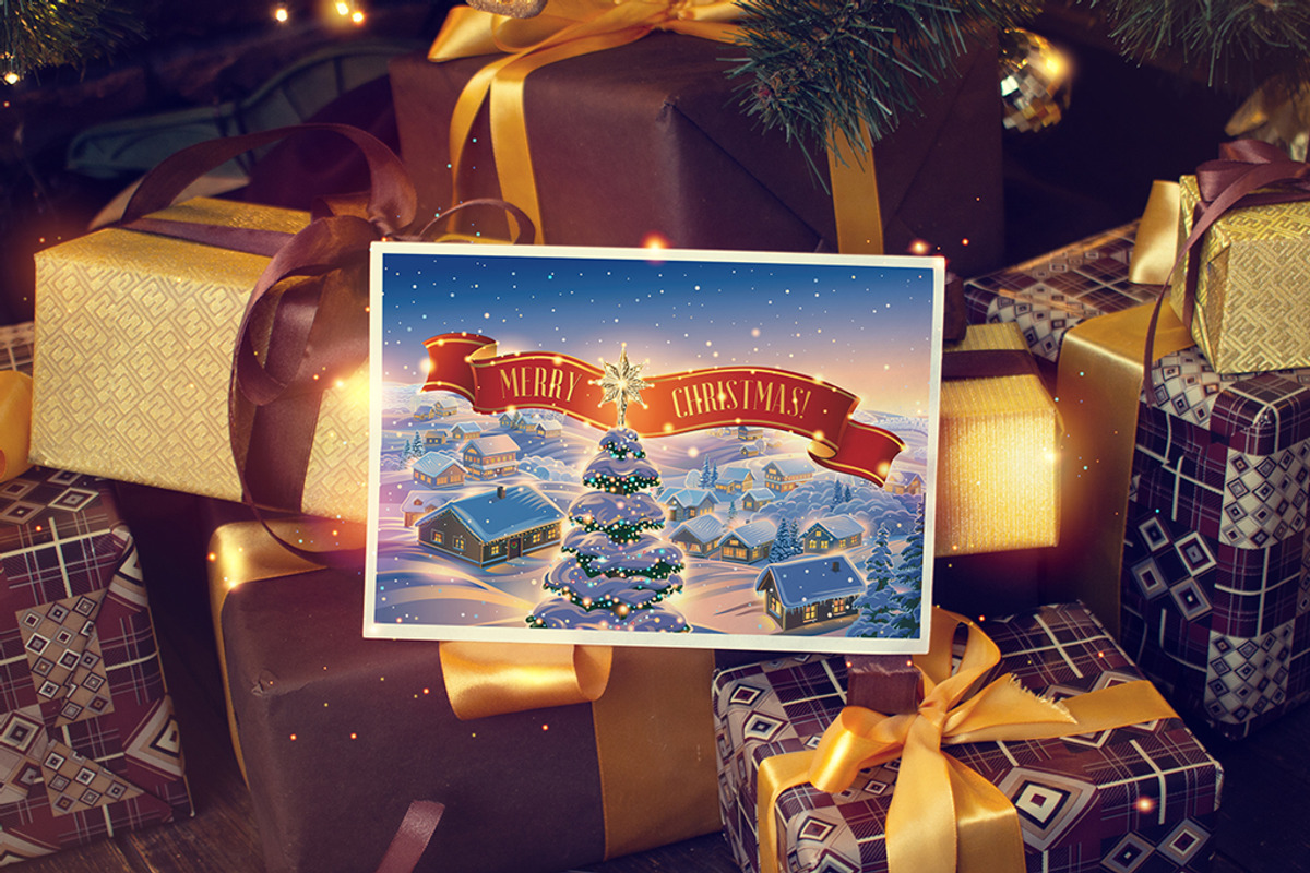Festive Christmas landscape, a Decorative Illustration by Countryside life (Photo 3 of 10)
