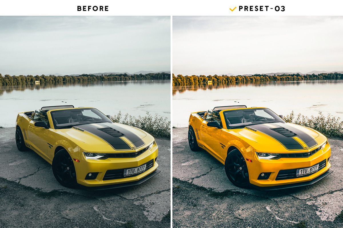 20 Automobile Presets & Actions, an Action Add-On by Effect-Hub (Photo 6 of 17)