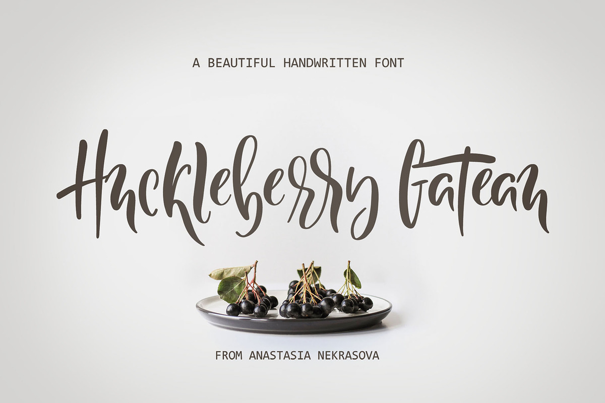 NEW! Huckleberry Gateau Font