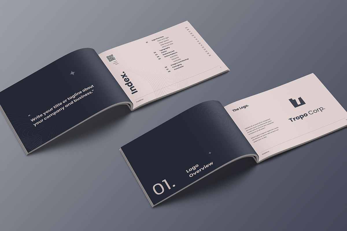 Minimalist Brand Guidelines - Tropo, a Brochure Template by fakhroo (Photo 3 of 11)