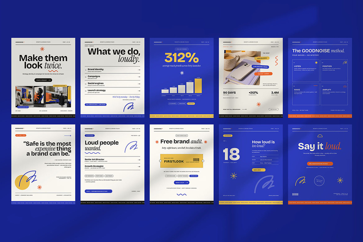 Creative Studio Instagram Post Pack, a Social Media Template by Pitchlook.Studio (Photo 2 of 3)