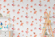 Watercolor Ballerinas Clipart Set, a Decorative Illustration by AlineArtStore (Thumbnail 9 of 11)