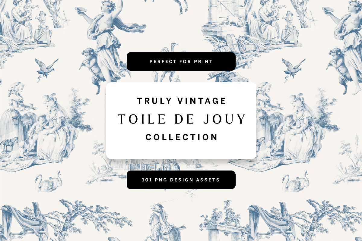 Toile De Jouy Design Collection, a Decorative Illustration by Century Library (Photo 1 of 17)