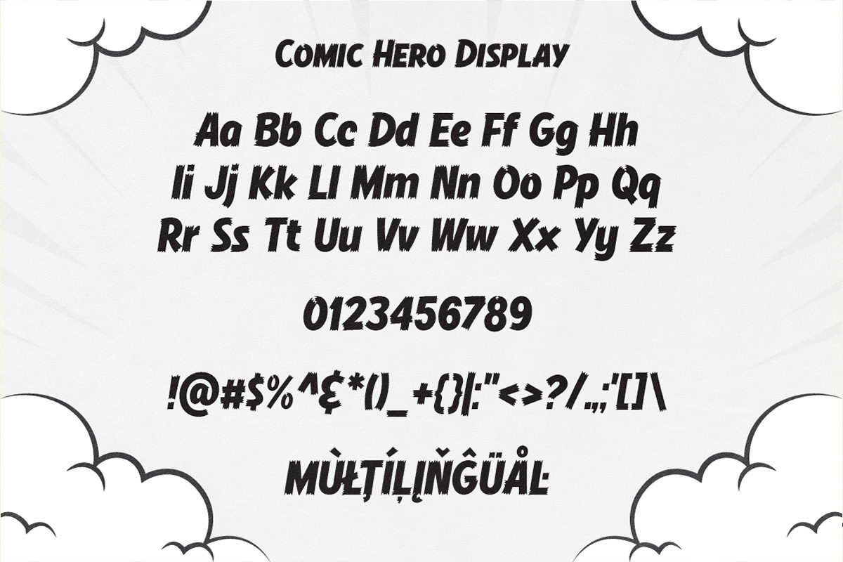 Comic Hero - Cartoon Typeface, a Sans Serif Font by Kereatype (Photo 4 of 8)