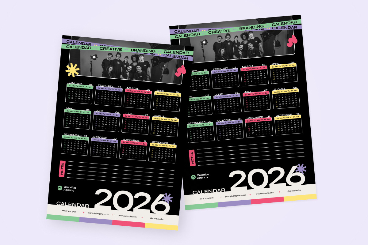 Creative Studio Wall Calendar 2026 preview 4