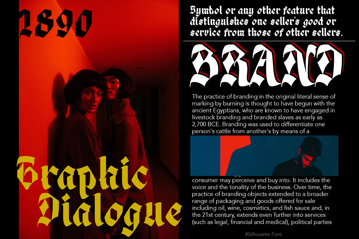 Silhouetta Blackletter, a Blackletter Font by TypeClassHeroes (Photo 5 of 15)