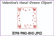 Valentines Doodle Clipart SVG Bundle, a Seasonal Illustration by Gfx Expert Team (Thumbnail 3 of 15)
