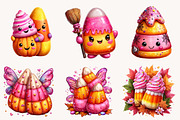 Whimsical Halloween Candy Clipart, a Seasonal Illustration by Designworld (Thumbnail 5 of 8)