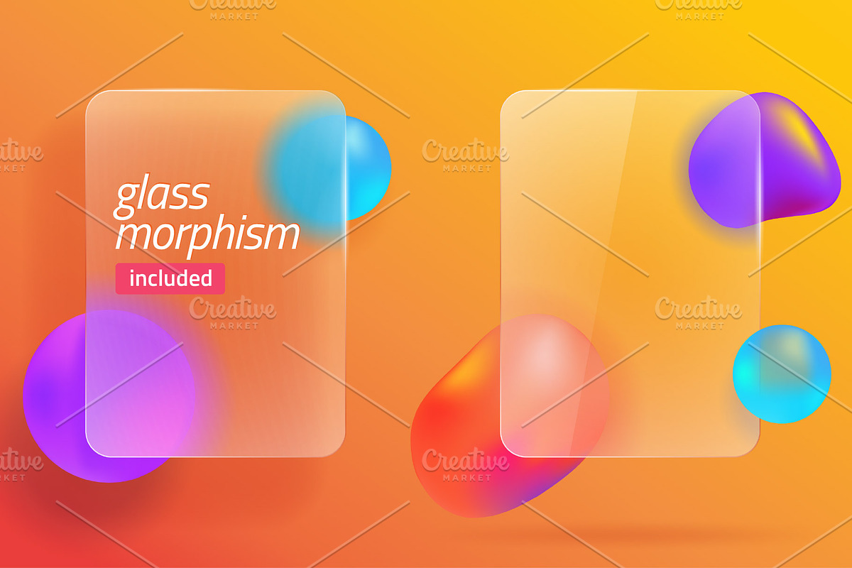 Fluid abstract 3d blobs vivid shapes, an Object Graphic by vladwel (Photo 3 of 6)