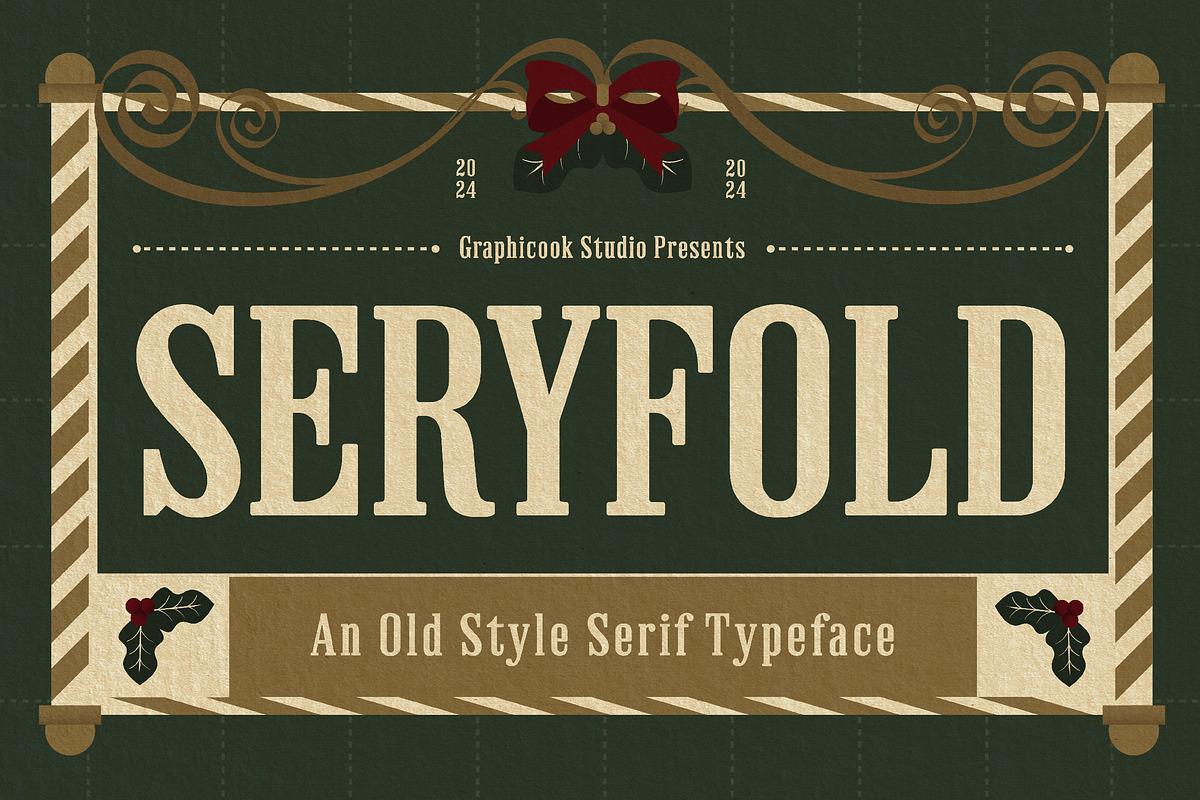 Seryfold, a Serif Font by graphicook (Photo 1 of 10)
