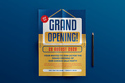 Grand Opening Invitation Flyer, a Flyer Template by Tokosatsu (Thumbnail 1 of 4)