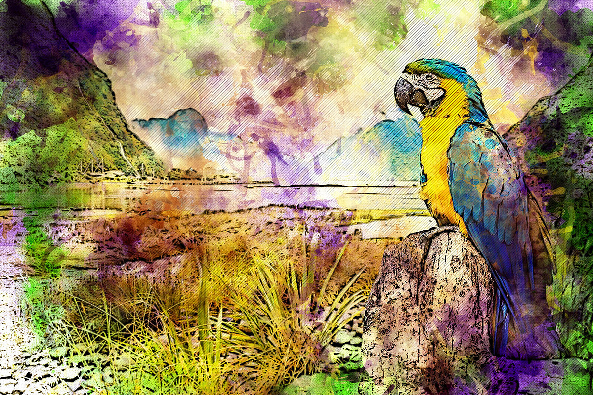 Watercolor Painting Photoshop Action, an Action Add-On by MRI STUDIO (Photo 8 of 10)