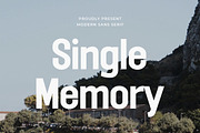 Single Memory - Modern Sans Serif, a Sans Serif Font by TypeLogue (Thumbnail 1 of 5)