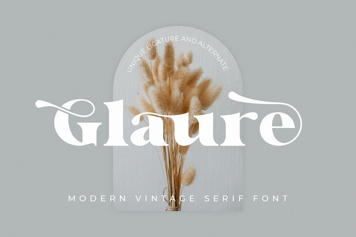 Glaure Vintage Serif Font, a Serif Font by Idea Studio (Photo 1 of 10)