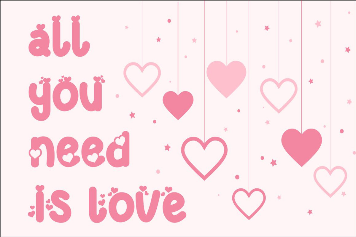 Love Paradise - 7 Quirky Love Font, a Font by PutraCetol Studio (Photo 2 of 14)