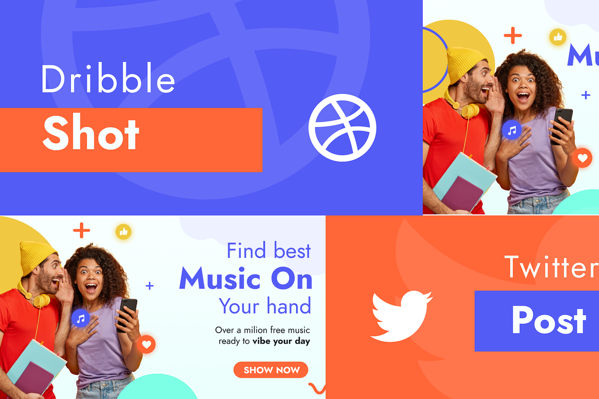 Social media music promotion, a Social Media Template by FoxStore (Photo 3 of 3)