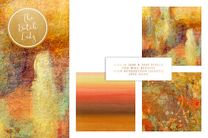 Paint Textures In Ochre Yellow