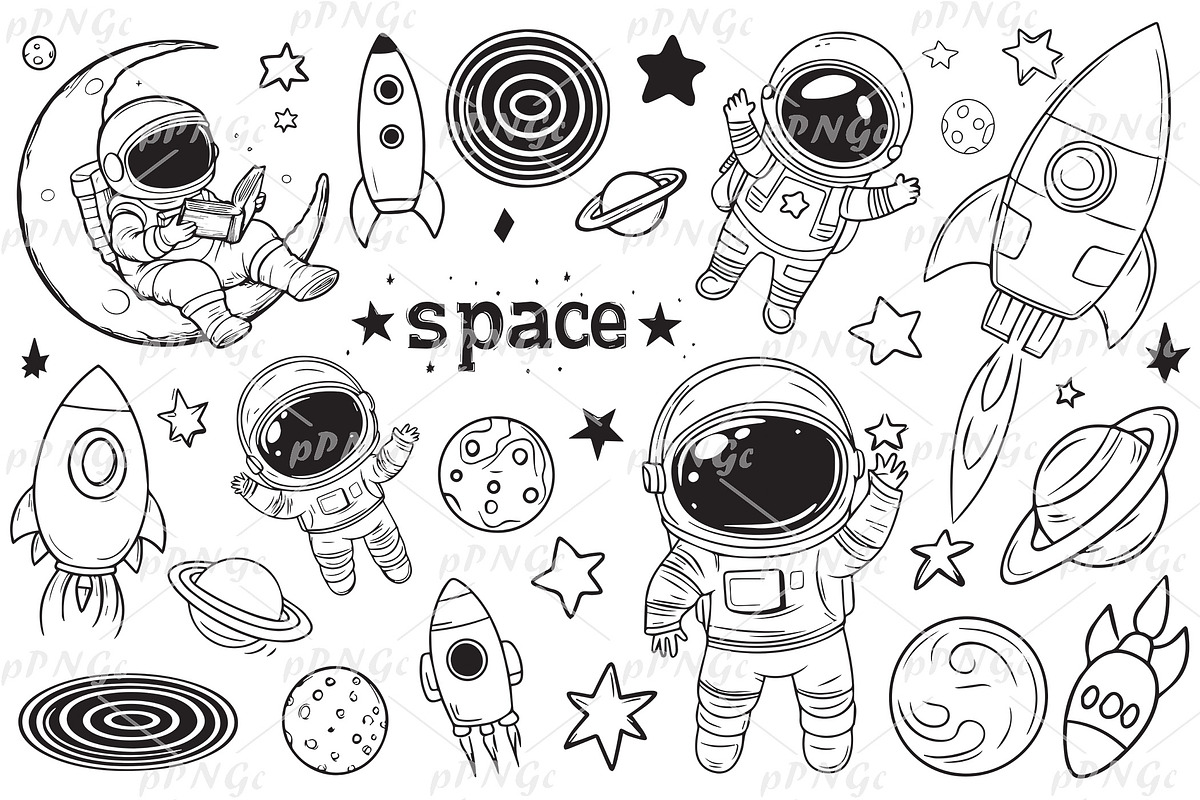 Space Svg, Planet Svg, Galaxy Svg, a Technology Illustration by PassionPNGcreation (Photo 1 of 5)