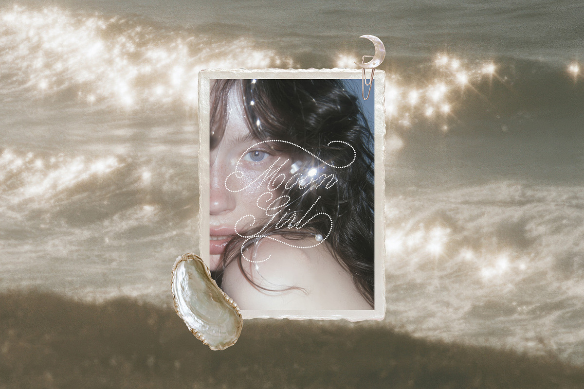 Moon Girl: Celestial Collage Kit, an Object Graphic by lerinartstudio (Photo 5 of 10)