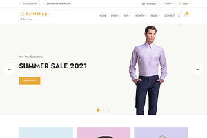 Swiftshop Ecommerce Website Theme