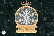 Christmas Snowglobe Ornaments SVG, a Decorative Illustration by svgocean (Thumbnail 10 of 13)