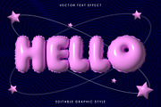 Shiny Text Effect Inflated 3D Font, a Templates & Theme by studiogstock (Thumbnail 1 of 3)