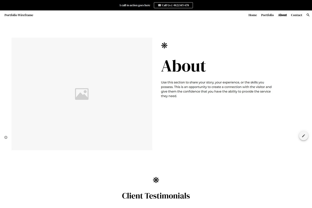 Portfolio / Google Site Wireframe, a Templates & Theme by Template Heaven (Photo 4 of 5)