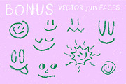 Dos Crayones 2 textured fonts, a Handwritten Font by Fat Hamster (Thumbnail 16 of 18)